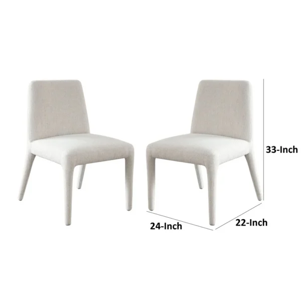 BM338757_4_6aef9e18-ba7e-4c49-b54c-76905ae02ddb Hena Dining Side Chair Set of 2, Light Oat Polyester Upholstered Frame