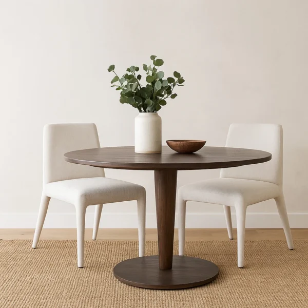 BM338757_5 Hena Dining Side Chair Set of 2, Light Oat Polyester Upholstered Frame