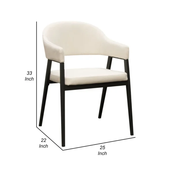 BM338804_4_a24887e5-49df-474f-9b62-f22914219eb0 Arie Dining Side Chair Set of 2, Cream White Polyester, Black Legs