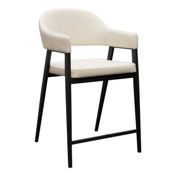 BM338805_2_2ddd8cbb-0b80-47ab-a719-00d2d1008f6b Arie Counter Height Chair Set of 2, Cream White Polyester, Black Legs