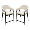 BM338805_4c94a097-bc24-4c87-9309-9c2ec121dc30 Arie Counter Height Chair Set of 2, Cream White Polyester, Black Legs