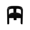 BM338826_1_3c244143-b708-4e5d-ad4a-1ba8a9eb2891 Gely Dining Accent Chair, Open Curved Back w Tripod Base, Black Boucle