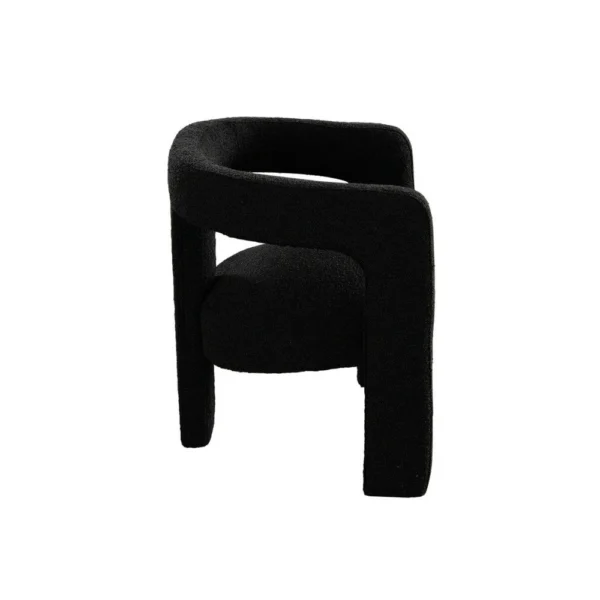 BM338826_2_278cba5c-6407-4617-b72b-1bfaf2fbecc2 Gely Dining Accent Chair, Open Curved Back w Tripod Base, Black Boucle
