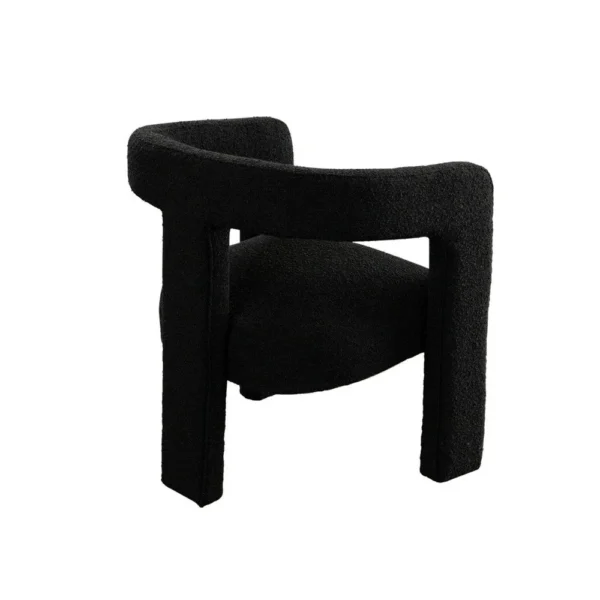 BM338826_3_5d8d0018-adb4-4c63-bdba-f5bb0e90a92a Gely Dining Accent Chair, Open Curved Back w Tripod Base, Black Boucle
