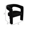 BM338826_4_95764d3e-a023-4e7e-a2c9-776c1bda8795 Gely Dining Accent Chair, Open Curved Back w Tripod Base, Black Boucle
