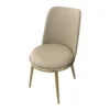 BM339200_1_cef27d23-ef40-47dc-933a-e8553fc53cd1 Relli Side Dining Chair Set of 2, Gold Metal, Taupe Faux Leather, Round Seats