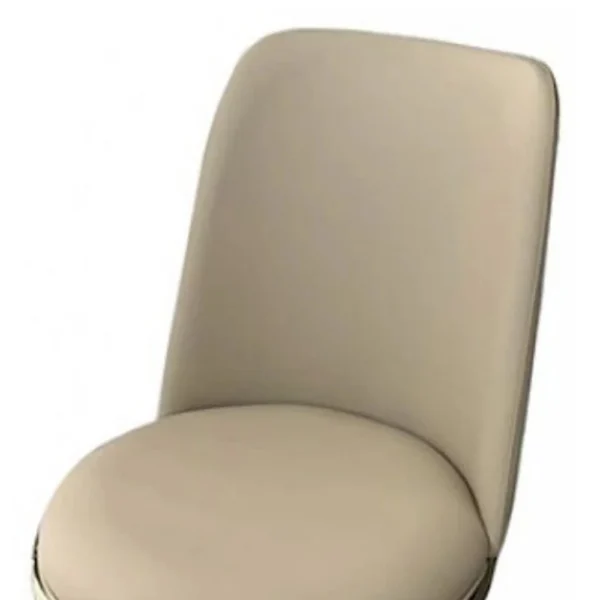 BM339200_2_e3a19faa-483b-41bb-a520-73d575265f31 Relli Side Dining Chair Set of 2, Gold Metal, Taupe Faux Leather, Round Seats
