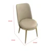 BM339200_4_c4717011-ef7b-404a-9822-de292b6757d6 Relli Side Dining Chair Set of 2, Gold Metal, Taupe Faux Leather, Round Seats