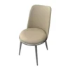 BM339201_1_3ce5e29c-0f1a-495e-afdd-189f4a397ef4 Relli Side Dining Chair Set of 2, Silver Metal, Taupe Faux Leather Round Seats