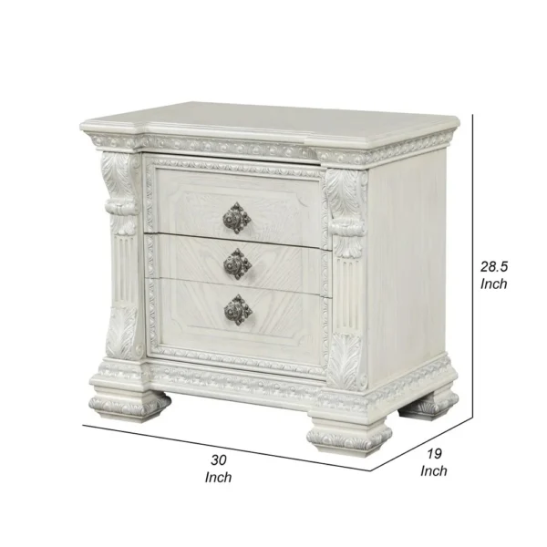 BM339237_4_f1f5baef-ff91-4716-ae0a-8709a9aa68c4 Naddy Nightstand, 2 Drawers, USB, Wire Brushed White Wood, 30 Inch