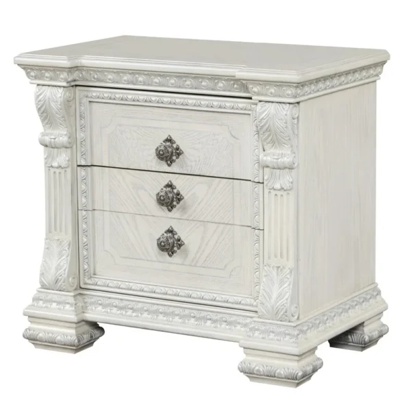BM339237_e7a2912b-0241-486f-8b98-ecacdd6ee5d5 Naddy Nightstand, 2 Drawers, USB, Wire Brushed White Wood, 30 Inch