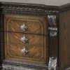 Naddy Nightstand, Hidden Drawer USB A-C, Espresso Brown Wood, 30 Inch