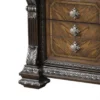 Naddy Nightstand, Hidden Drawer USB A-C, Espresso Brown Wood, 30 Inch