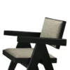 BM339259_2_62388b95-119d-47a3-a898-1519ff55fac6 Toty Dining Armchair Set of 2, Curved Arms, Angled Rear Legs, Gray Fabric