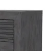 Biom Nightstand, 2 Drawers, Charcoal Brown Solid Hardwood, 24 Inch