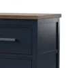 BM339304_2_b3e19ec5-914e-4488-b6de-45878e5dfd56 Tela Nightstand, 2 Drawers, Metal Handles, 25 Inch Blue Solid Pinewood