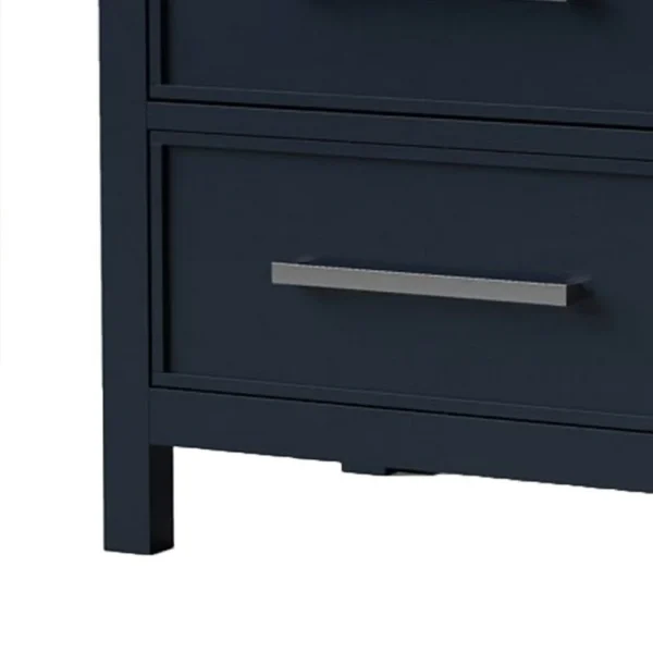 BM339304_3_ae973e24-ba02-46d8-8045-a1136110e6a8 Tela Nightstand, 2 Drawers, Metal Handles, 25 Inch Blue Solid Pinewood