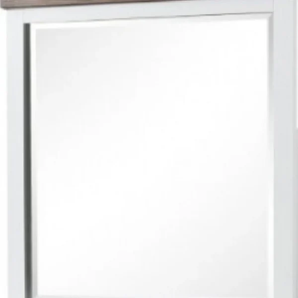 BM339306_2_000200ab-90e7-4fa3-983f-6c9a044bf2d2 Tela Dresser Mirror, White Pinewood Frame, Dark Brown Top, 36 Inch