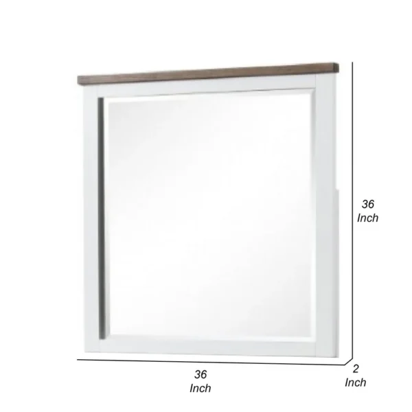 BM339306_4_427ba991-7dc0-4b6b-9bbe-5e51d61f8ca7 Tela Dresser Mirror, White Pinewood Frame, Dark Brown Top, 36 Inch