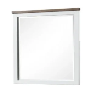 BM339306_4ffda4ed-0b55-431f-a875-07531ee4f50a Tela Dresser Mirror, White Pinewood Frame, Dark Brown Top, 36 Inch