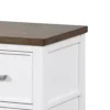 BM339307_2_fe58f4ba-ab76-49d9-9172-145a8415efb9 Tela Nightstand, 2 Drawers, Metal Handles, 25 Inch, White Pinewood