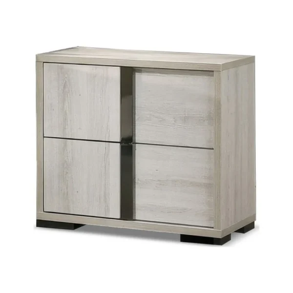 BM339311_38f7de65-202b-48a3-82ea-d9ef56b43f56 Hyao Nightstand, 26 Inch, 2 Drawers, Chrome Handles, White Wash Veneer