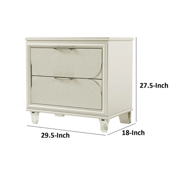 BM339320_4_a9cedb27-04a5-436d-9bff-3314fcf81e90 Zema Nightstand, 2 Drawers w Acrylic Handles, Silver Rubberwood, 30 Inch
