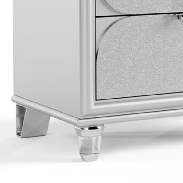 BM339323_3_16eda57c-02d2-477a-8e2f-c39dc69b1de7 Dima Nightstand, 2 Drawers w Acrylic Handles, White Rubberwood, 24 Inch