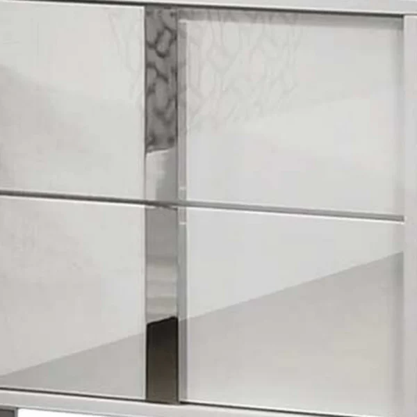 BM339335_1_bd70e70b-bf97-4235-a211-36b65efa15f6 Suni Nightstand, Glossy White Wood with UV Finish, 2 Drawers, 24 Inch