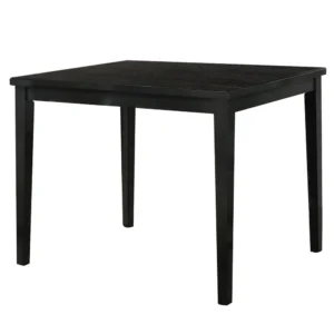 Heni Counter Height Table, 48 Inch Rectangular Top, Dark Walnut Brown