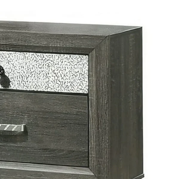 BM339405_2_29bfb19e-c58f-4de7-be7b-a94a0f75dbf2 Lito 25 Inch Nightstand, 1 Drawer and Jewelry Tray, Glam Silver, Gray