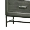 BM339405_3_05bc7ced-efc1-49ba-8fce-d158785909e1 Lito 25 Inch Nightstand, 1 Drawer and Jewelry Tray, Glam Silver, Gray