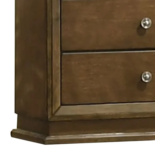 BM339406_3_e77f13c5-0d96-4850-989f-d76cf310488b Rouk 5 Drawer Tall Dresser Chest, Transitional, Walnut Brown Solid Wood