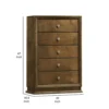 BM339406_4_289e661d-4eb7-49cb-b946-13d4e5e48aa5 Rouk 5 Drawer Tall Dresser Chest, Transitional, Walnut Brown Solid Wood