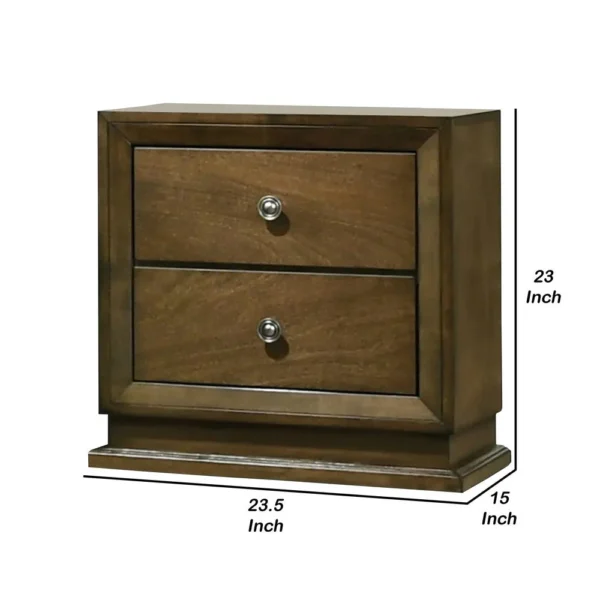 BM339409_4_869fb2a1-c72d-49df-9563-f3d71d5ed67d Rouk 24 Inch 2 Drawer Nightstand, Transitional, Walnut Brown Solid Wood