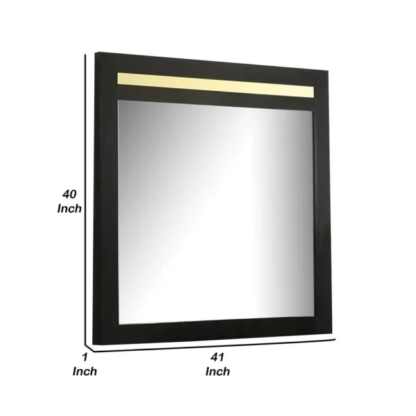 BM339412_4_a51d9525-b232-4ee0-90cc-8a55132dbcd6 Yoki 41 Inch Dresser Mirror, Modern Glam Black with Gold Acrylic Accents