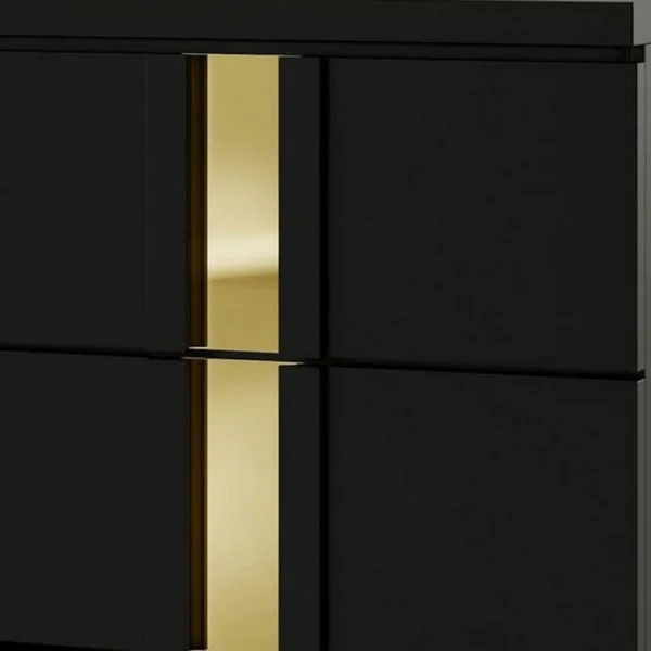 BM339413_1_e2d316b6-fc8f-4dab-8325-31eeaaee2c1b Yoki Nightstand, 2 Drawers, Modern Glam Black and Gold, 23 Inch