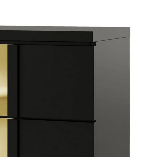 BM339413_2_badf9d95-c69d-413e-90ed-529682c31600 Yoki Nightstand, 2 Drawers, Modern Glam Black and Gold, 23 Inch