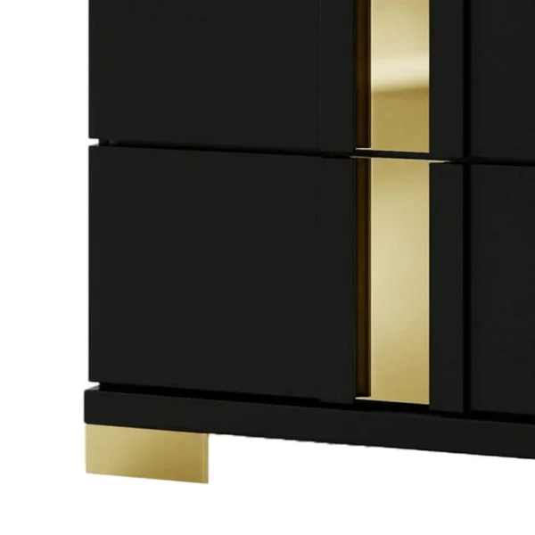 BM339413_3_feb1fe7a-78fe-4fb2-ae73-2281329f3d8a Yoki Nightstand, 2 Drawers, Modern Glam Black and Gold, 23 Inch