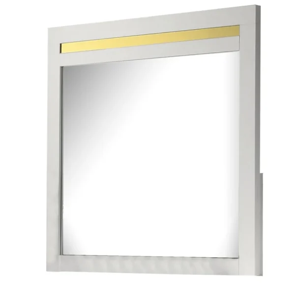 BM339416_1750cb0d-c77b-4695-a2cb-ae2ab1ca0f29 Yoki 41 Inch Dresser Mirror, Modern Glam White with Gold Acrylic Accents