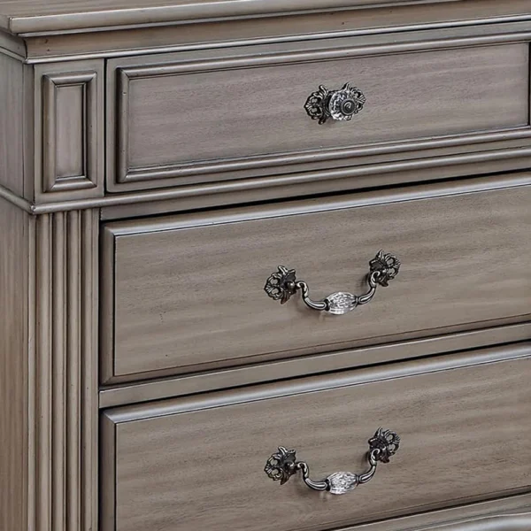 BM339442_1_ffa23945-f79e-4255-b94b-7fbb85c3280b Recus Classic Nightstand with 3 Drawers, Acrylic Accents, Gray Solid Wood