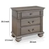 BM339442_4_dbe4081c-be1f-400e-a3d2-de5da38509c9 Recus Classic Nightstand with 3 Drawers, Acrylic Accents, Gray Solid Wood