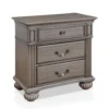 BM339442_835c6a5c-66c8-48db-905f-638a942dce2e Recus Classic Nightstand with 3 Drawers, Acrylic Accents, Gray Solid Wood