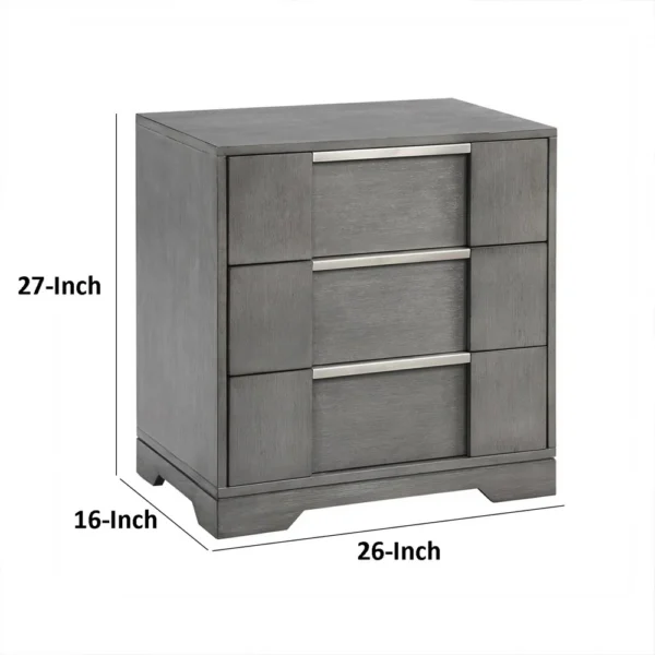 BM339444_4_6f340a3c-443a-42a0-90be-e54d55497a86 Levice Nightstand with 3 Drawers, Dovetail Built Gray Solid Wood