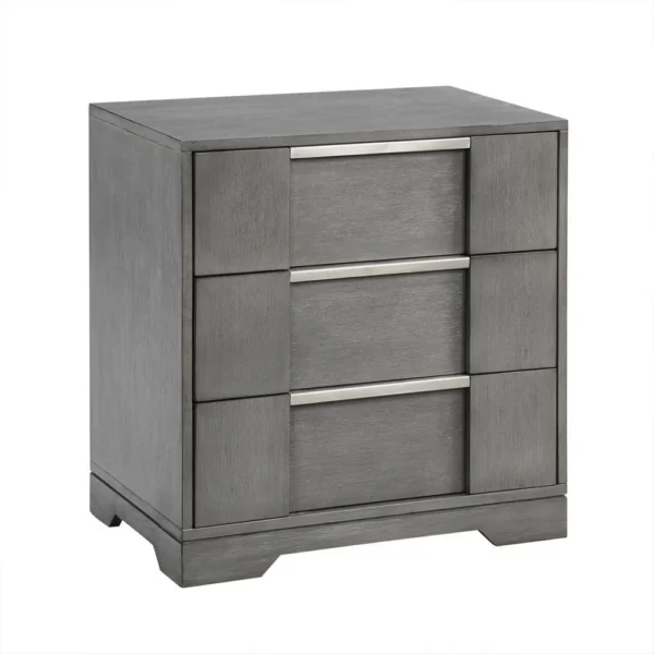 BM339444_4fe5be56-f2d6-47ae-b434-c401d33d156f Levice Nightstand with 3 Drawers, Dovetail Built Gray Solid Wood