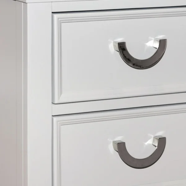 BM339449_1_81b51b9c-d69d-41fe-b6d9-ff36c2adac49 Kiki Nightstand with 2 Drawers, Chrome Metal, White Wood