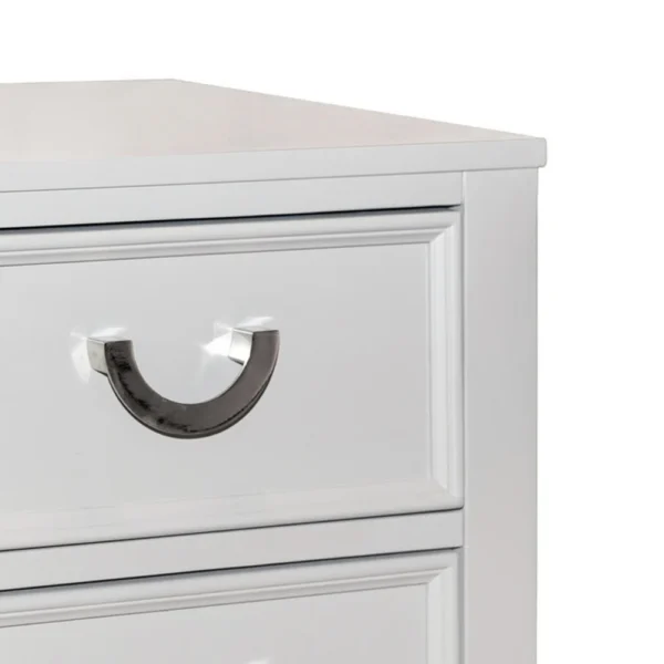 BM339449_2_4b2e90f9-8345-4580-b74f-8969386564e1 Kiki Nightstand with 2 Drawers, Chrome Metal, White Wood