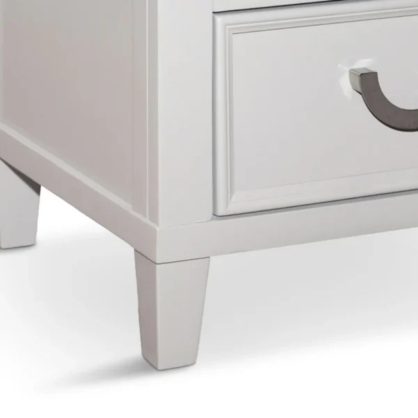 BM339449_3_2d529db0-7b73-47c9-ae0e-cc2d57256d6e Kiki Nightstand with 2 Drawers, Chrome Metal, White Wood