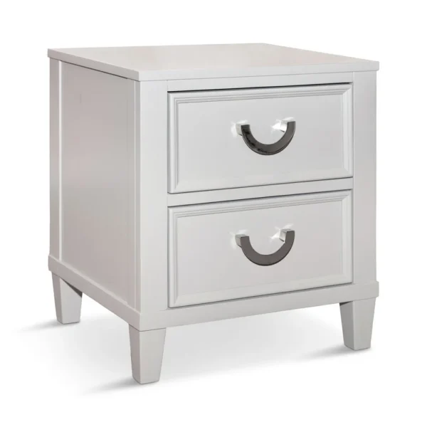 BM339449_60e699ae-9392-4435-895c-1034893219fd Kiki Nightstand with 2 Drawers, Chrome Metal, White Wood