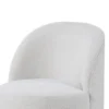 BM339463_2_ce75c75a-7595-47da-80a5-7ae7064c4ef3 Ager Side Dining Swivel Chair, Curved Barrel Style, White Boucle Chenille